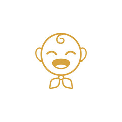 Baby icon design template vector isolated illustration