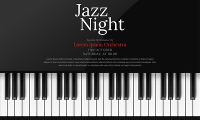 international jazz day poster template with piano © PRI
