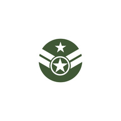 Military Wave Logo Template vector symbol