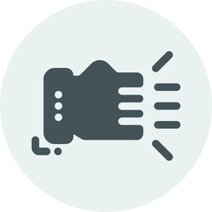 Hand icon for any purpose mobile app presentation website