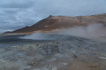 Iceland nature, Vulcanic landscape in Summer.