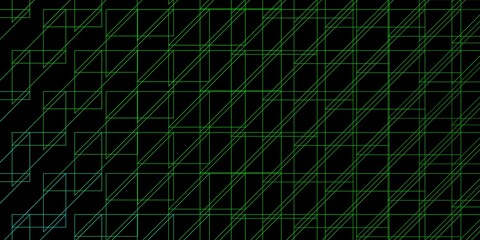 Dark Green vector layout with lines.