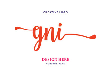 GNI lettering logo is simple, easy to understand and authoritative