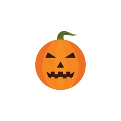 halloween pumpkin icon vector illustration design template