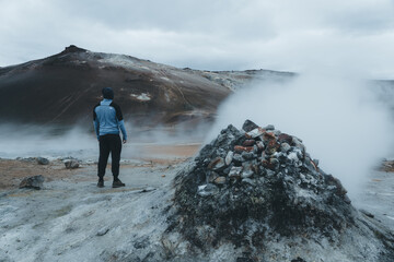 Fototapeta premium Iceland nature, Vulcanic landscape in Summer.