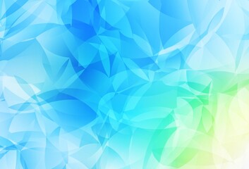 Light Blue, Green vector abstract polygonal background.