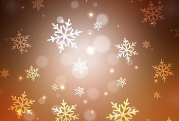 Dark Orange vector template in carnival style.