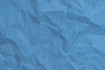 Obraz premium Blue crumpled paper texture background