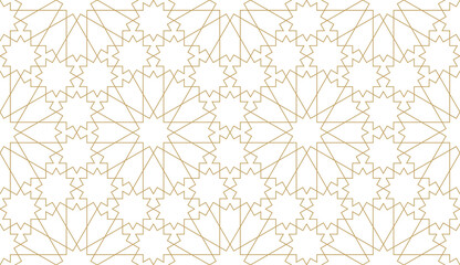 Seamless vector pattern in authentic arabian style.