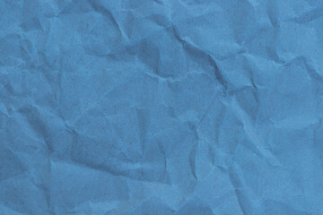 Blue paper with wrinkles