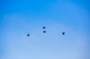 air show celebration of Victory Day