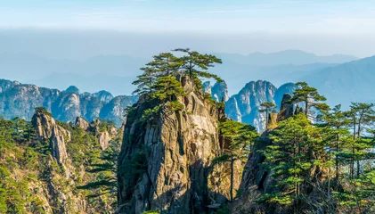 Keuken foto achterwand Huangshan Landscape of Mount Huangshan (Yellow Mountains). UNESCO World Heritage Site. Located in Huangshan, Anhui, China.