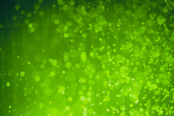 Abstract Green christmas Glitter Lights Defocused bokeh