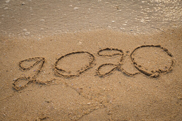 Written 2020 on the beach