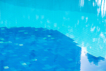 Reflection in the blue pool