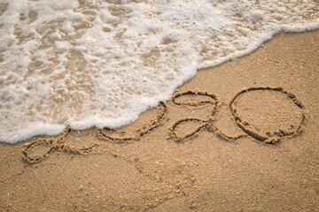 Written 2020 on the beach