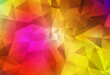 Dark Multicolor vector abstract polygonal template.