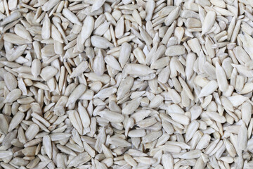 Fresh sunflower seed background.