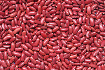 Fresh seed red beans background.