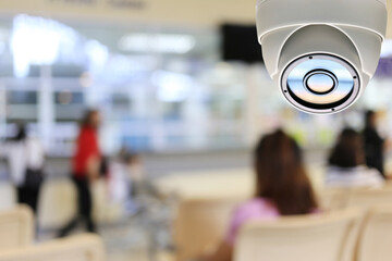 CCTV tool of dome camera in hospital.