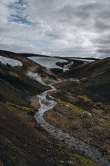 Iceland Landscape. Highlands in Summer.