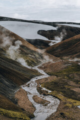 Iceland Landscape. Highlands in Summer.