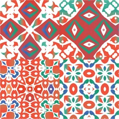 Antique talavera tiles patchworks.