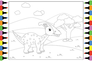 coloring dinosaur for kids
