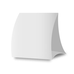 Blank calendar cover mockup on white background.