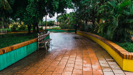 Central Park in a small town in Intibuca Honduras