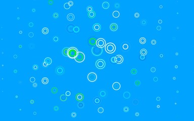 Light Blue, Green vector backdrop with dots.