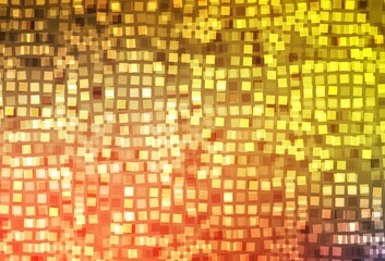 Light Red, Yellow vector background in polygonal style.