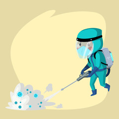 The medic spray disinfectant