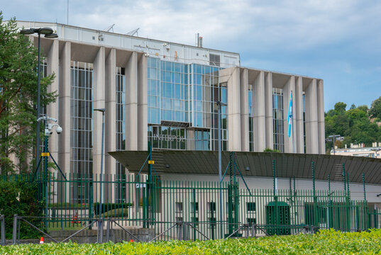 Interpol headquarters office building in Lyon France