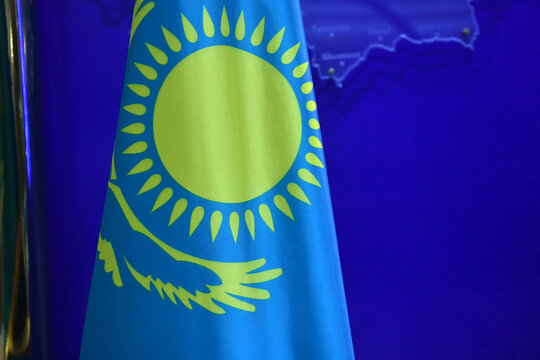 Kazakhstan, kazakhstan champion, kazakhstan is the best flag, asia, union, symbol, blue, eu, waving, euro, genadi golovkin, banner, country, flags, yellow, national,,, stars, patriotism, white, nation