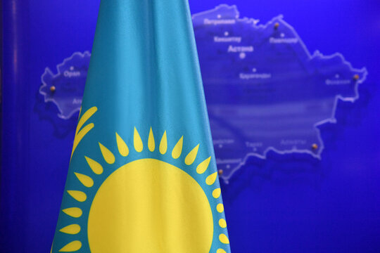 Kazakhstan, kazakhstan champion, kazakhstan is the best flag, asia, union, symbol, blue, eu, waving, euro, genadi golovkin, banner, country, flags, yellow, national,,, stars, patriotism, white, nation