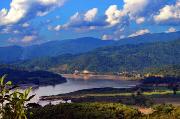 Chiang Rai, Thailand - View of Mekong River Countryside