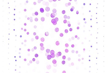 Light Purple, Pink vector background with spots.