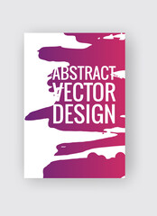 Abstract poster templates. Colorful threads composition.