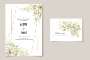 Fototapeta na wymiar Elegant beautiful soft floral and wedding invitation