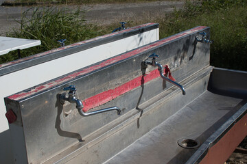 バーベキュー場の手洗い場