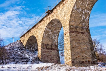 Viaduct in Plebanivka village, Ukraine