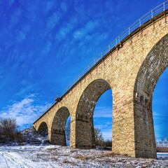 Viaduct in Plebanivka village, Ukraine