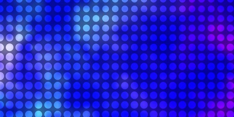 Fototapeta na wymiar Dark Pink, Blue vector background with circles.