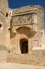 Fototapeta na wymiar Garcimunoz, castle, Cuenca, province, Spain, old, walls, tower, medieval, garcimuñoz