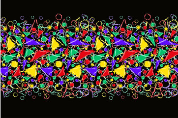 Geometric seamless pattern, vector illustration	