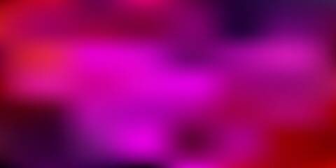 Dark pink, yellow vector blur texture.