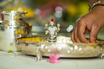 Religious rituals, traditional Hindu wedding , South India