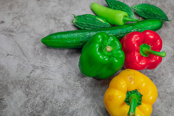 yellow and red peppers