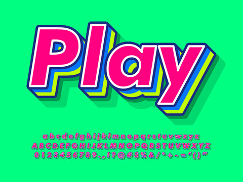 Friendly and Colorful Text Effect